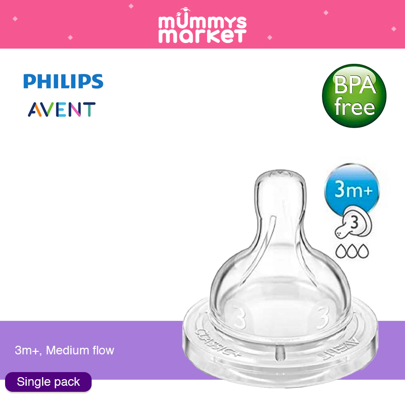 Philips Avent Silicone Teat 0-6months (SCF631-634/27)